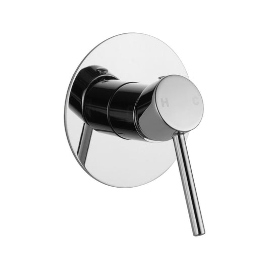 CH0126-2-80.ST Chrome, Polished Chrome Round Wall Mounted Wall Mixer