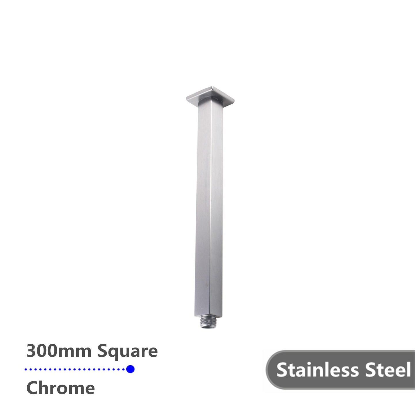 CH0126.SA Brushed Chrome Square Ceiling Mount Shower Arm