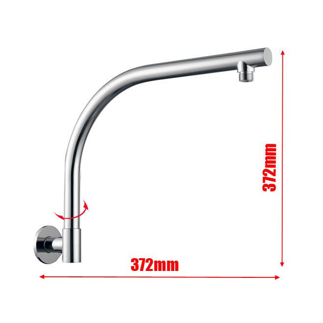 CH0128.SA Chrome, Polished Chrome Round Wall Mounted Shower Arm