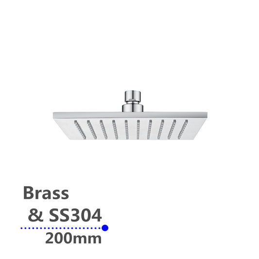 CH0134.SH Chrome, Polished Chrome Square Shower Head