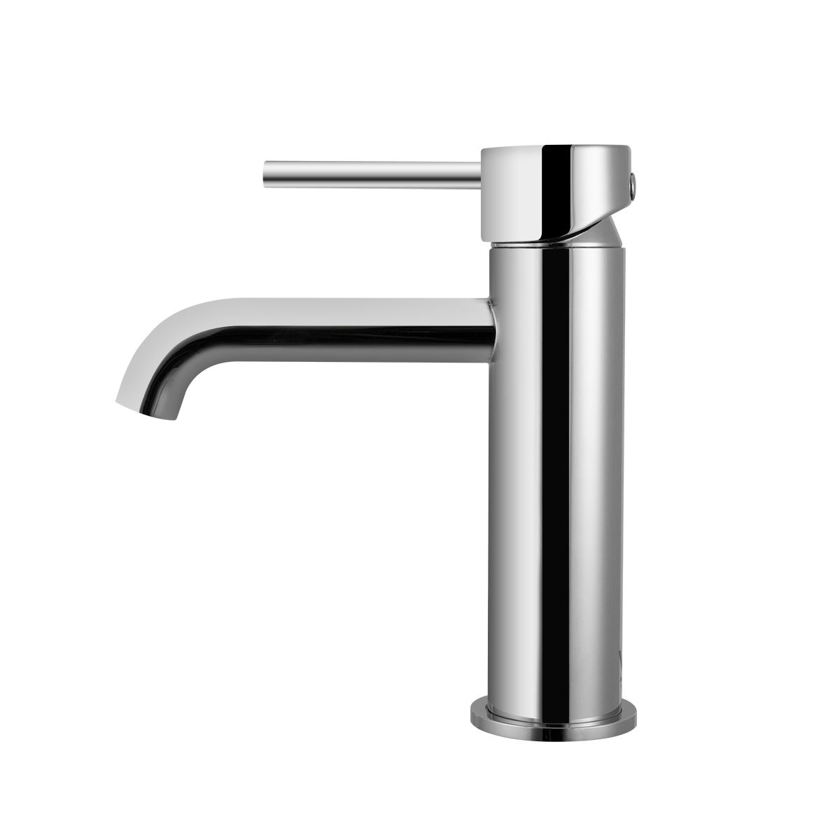 CH0150.BM LUCID PIN Chrome, Polished Chrome Round Counter-mounted Basin Mixer