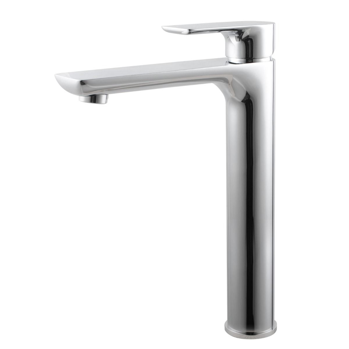 CH0152.BM Chrome, Polished Chrome Round Counter-mounted Tall Basin Mixer