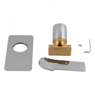 CH0156-2.ST RUSHY Chrome Chrome Square Wall Mounted Wall Mixer