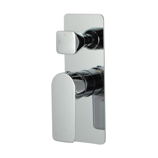 CH0165-2.ST Chrome, Polished Chrome Round Wall Mounted Wall Mixer