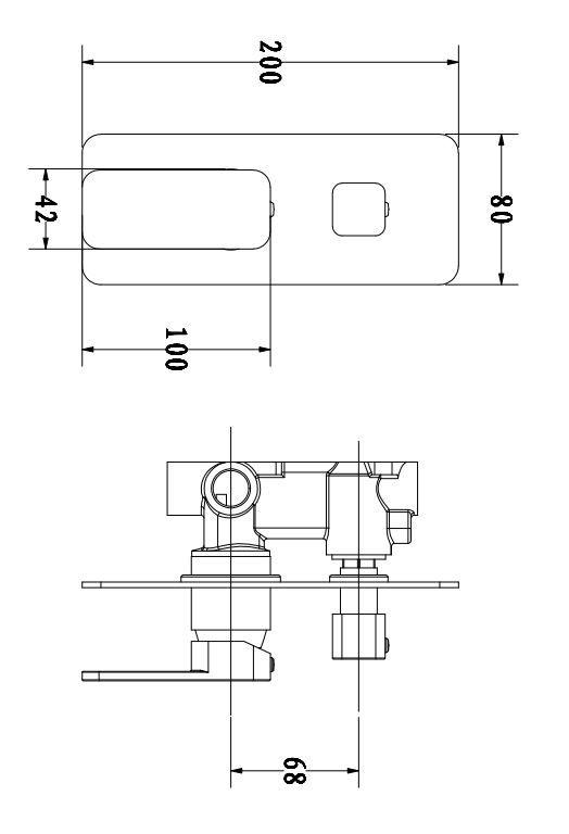 CH0225-2.ST IVANO Chrome, Polished Chrome Wall Mounted Wall Mixer