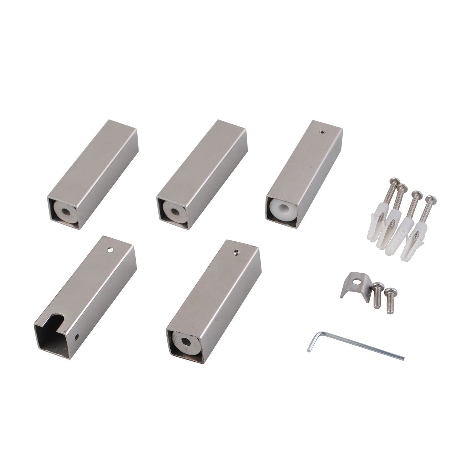 CH04.S.HTR Chrome, Polished Chrome Square Wall Mounted Towel Warmer