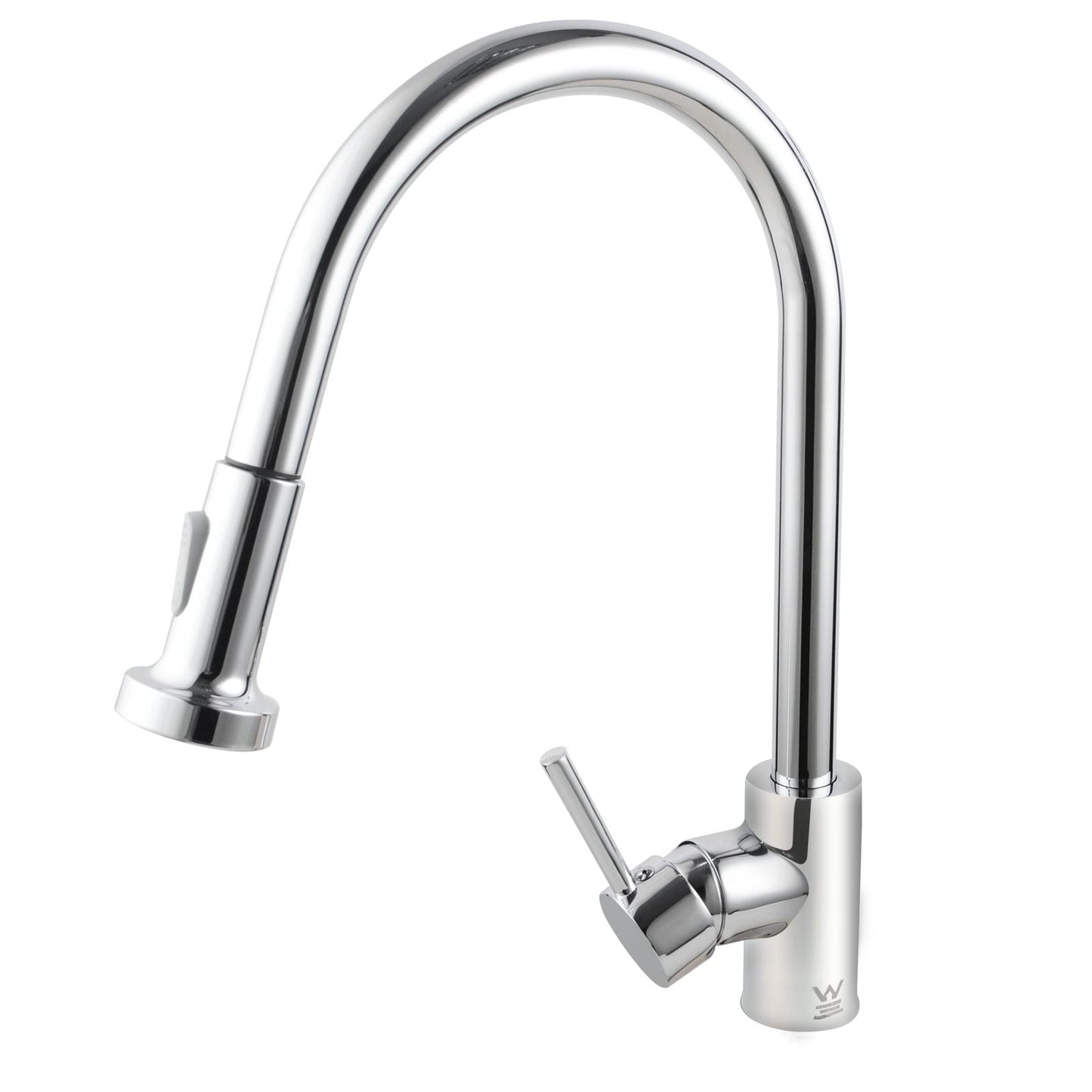 CH1013.KM Chrome, Polished Chrome Round Above Counter Kitchen Mixer