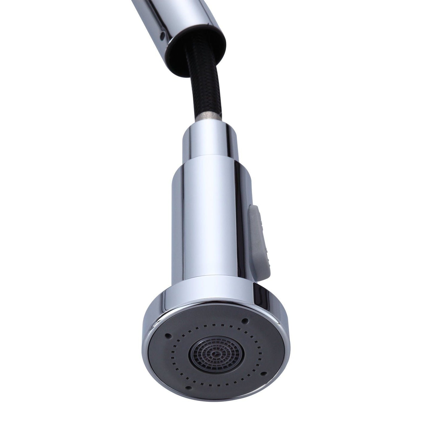 CH1013.KM Chrome, Polished Chrome Round Above Counter Kitchen Mixer