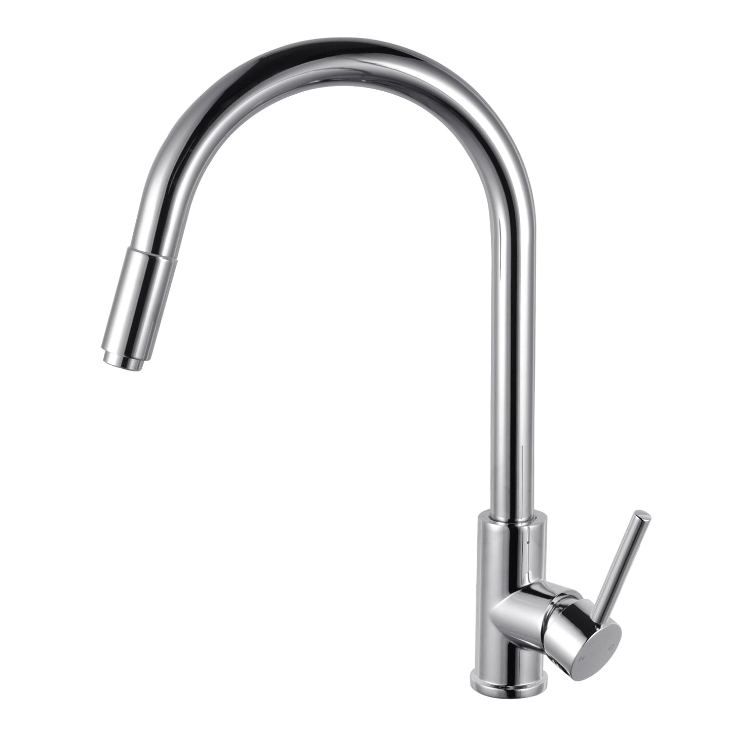 CH1016.KM Chrome, Polished Chrome Round Above Counter Kitchen Mixer