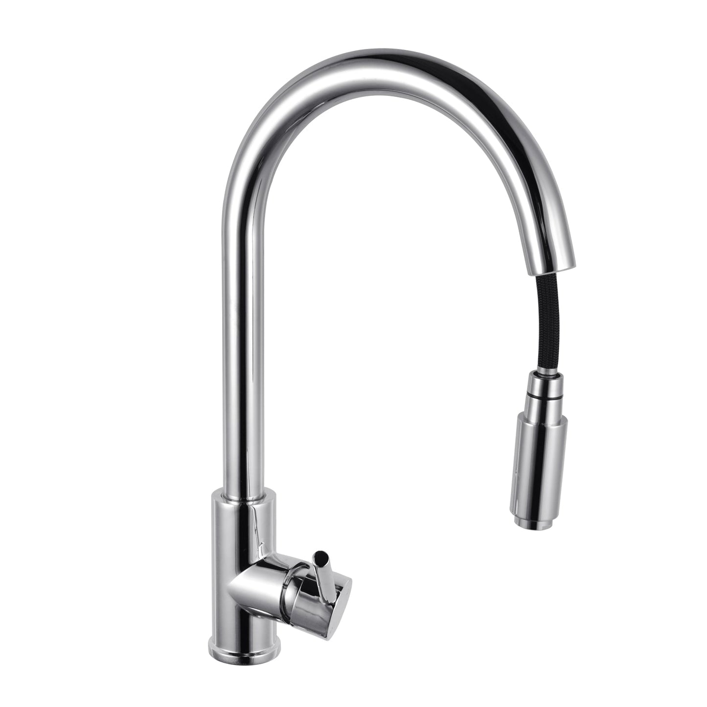 CH1016.KM Chrome, Polished Chrome Round Above Counter Kitchen Mixer