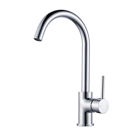 CH1026.KM Chrome, Polished Chrome Round Above Counter Kitchen Mixer
