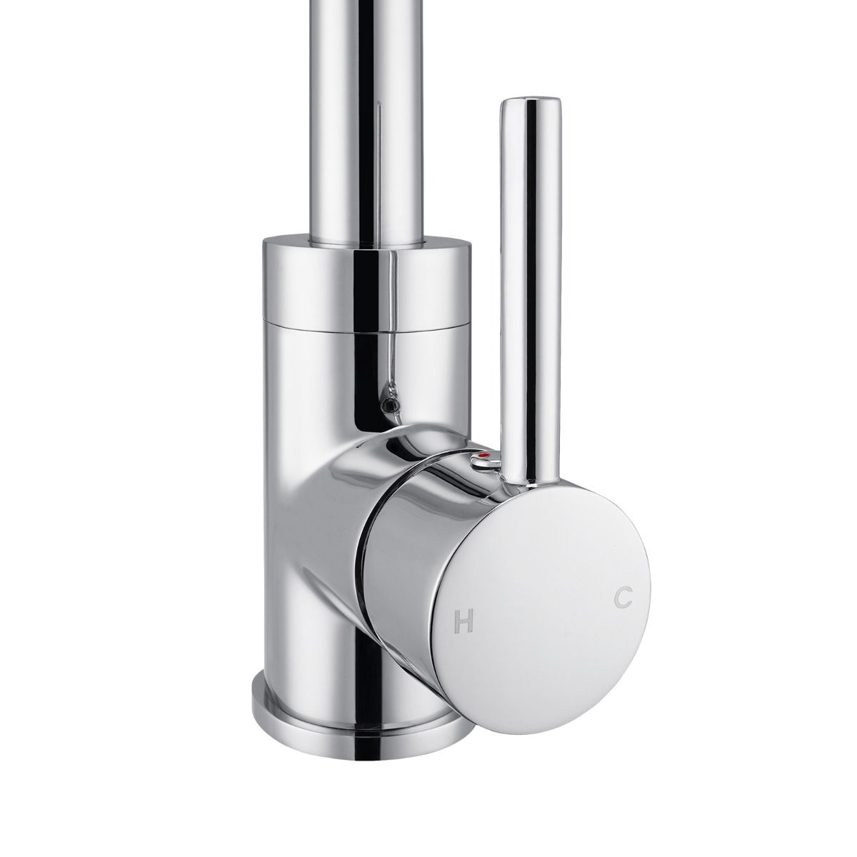 CH1026.KM Chrome, Polished Chrome Round Above Counter Kitchen Mixer