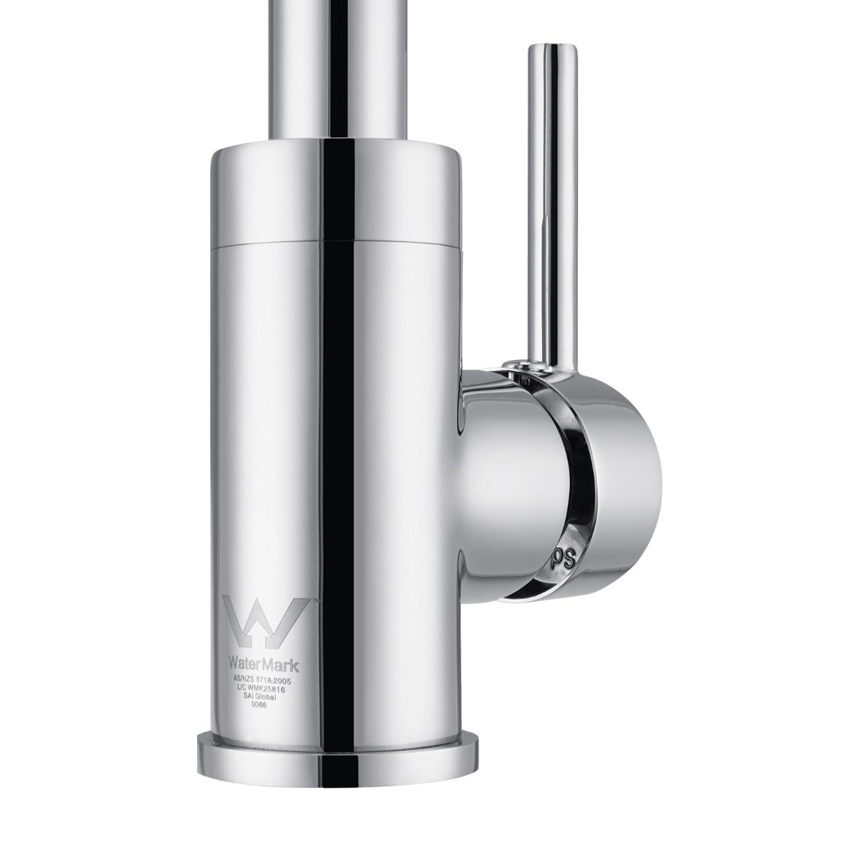 CH1026.KM Chrome, Polished Chrome Round Above Counter Kitchen Mixer