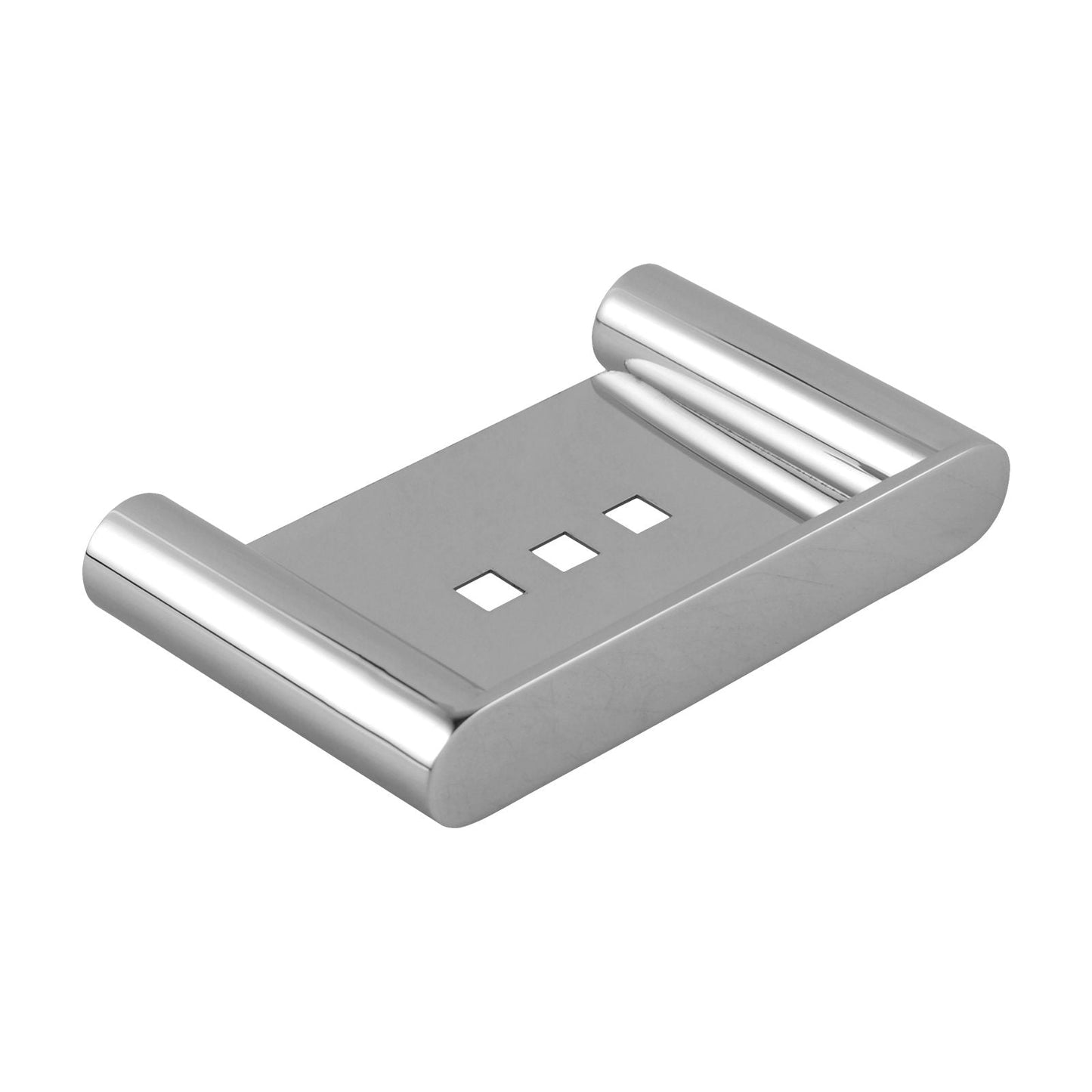 CH6506.TR Chrome, Polished Chrome Square Wall Mounted Soap Dish Holder