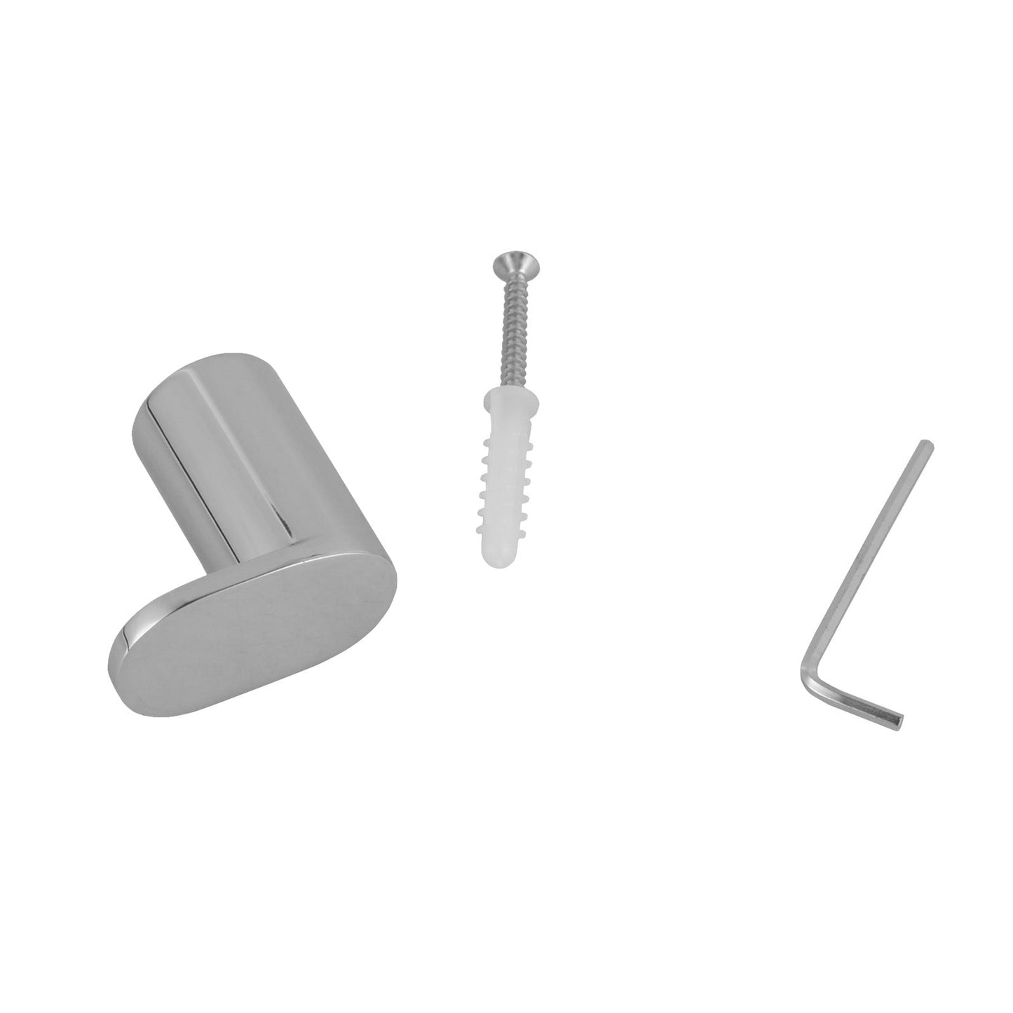 CH6507.TR Chrome, Polished Chrome Round Wall Mounted Robe Hook