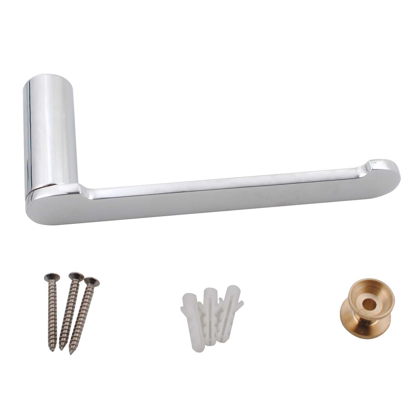 CH6513.TR RUSHY Chrome, Polished Chrome Wall Mounted Toilet Paper Holder