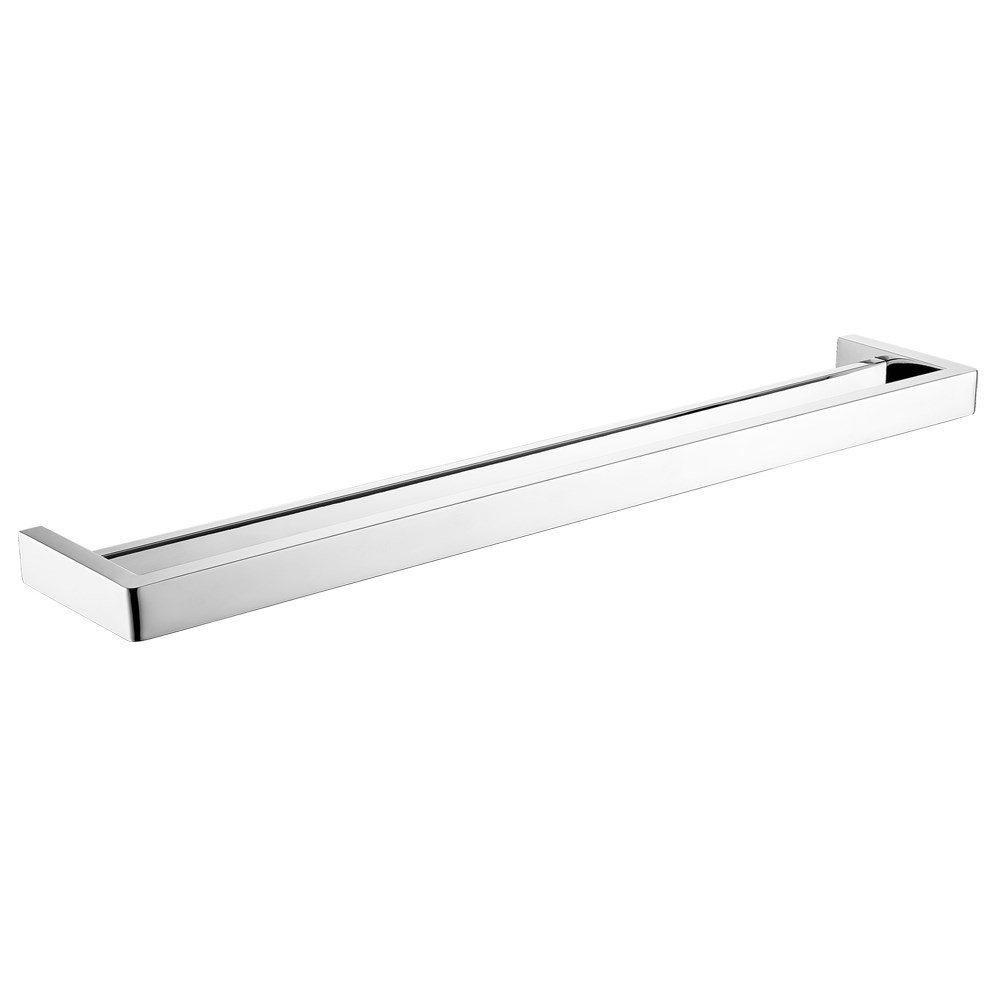 CH7002.8.TR IVANO Chrome, Polished Chrome Square Wall Mounted Towel Rail