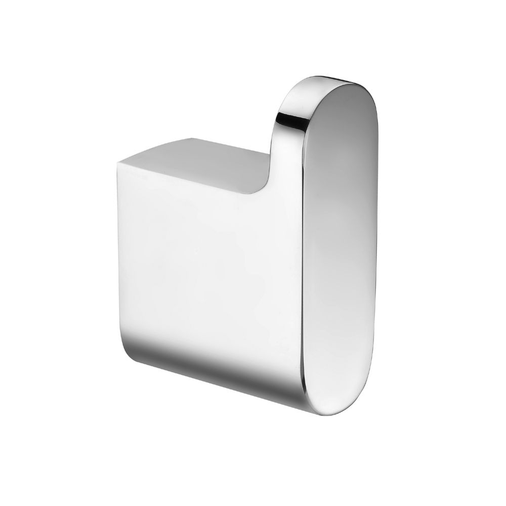 CH8007.TR VOG Chrome, Polished Chrome Round Wall Mounted Robe Hook