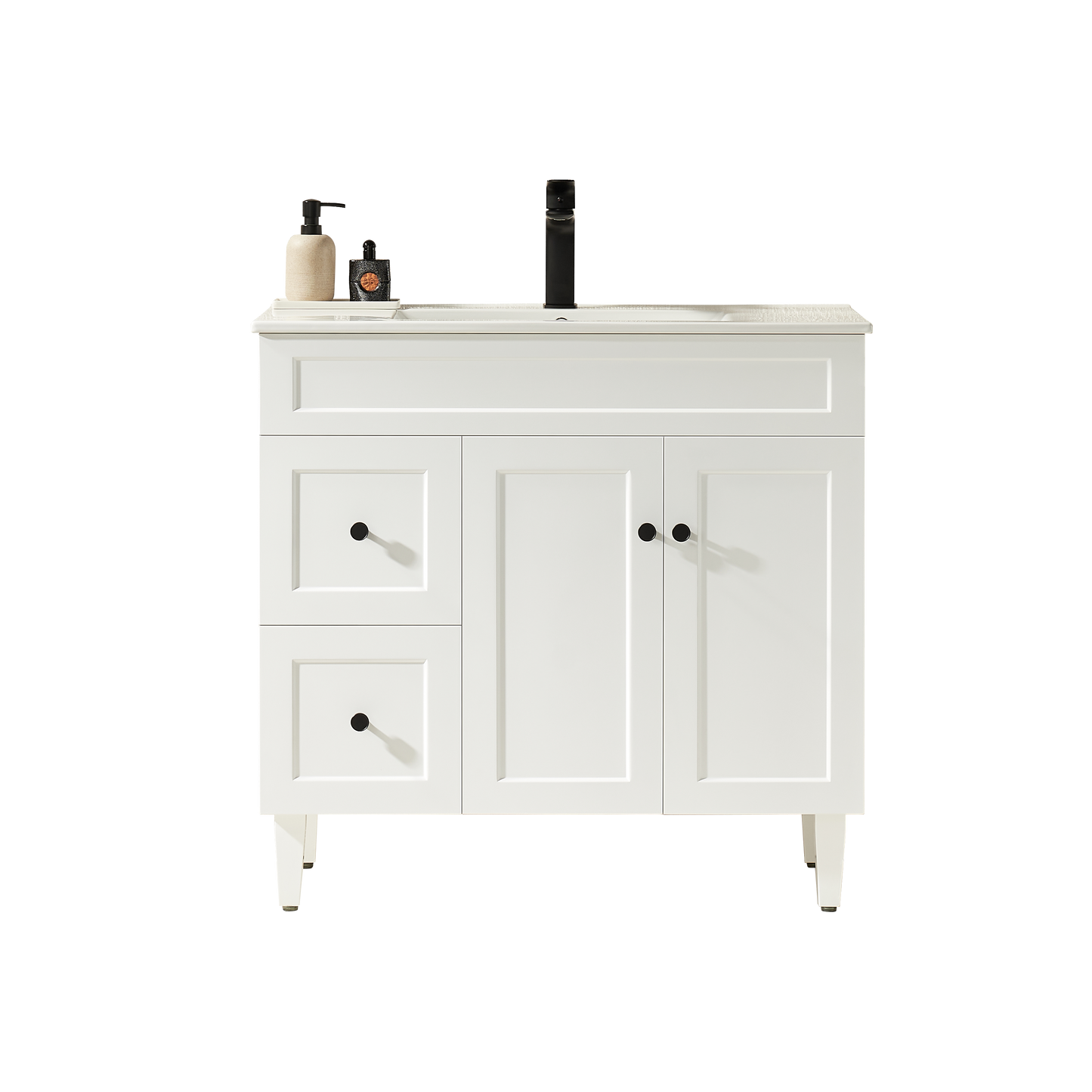 CH94LL-MW Harrington Matte White Free Standing Vanity