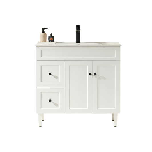 CH94LL-MW Harrington Matte White Free Standing Vanity