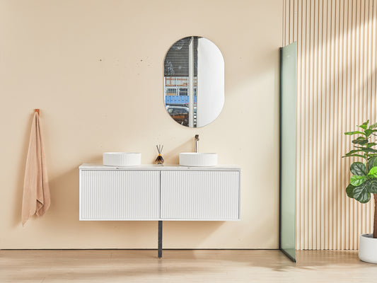 CK1500W-MW Kirribilli Matte White Rectangular Wall Mounted Vanity