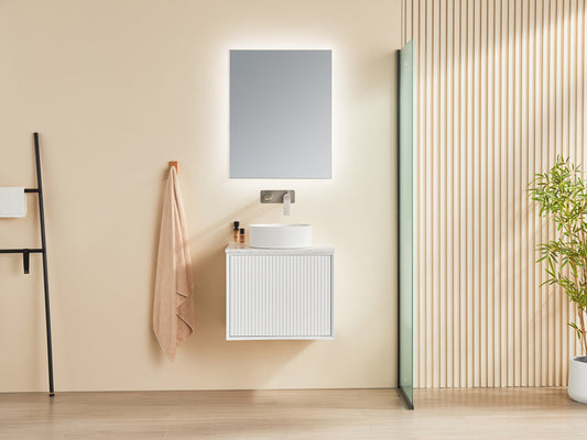 CK600W-MW Kirribilli Matte White Rectangular Wall hung Vanity