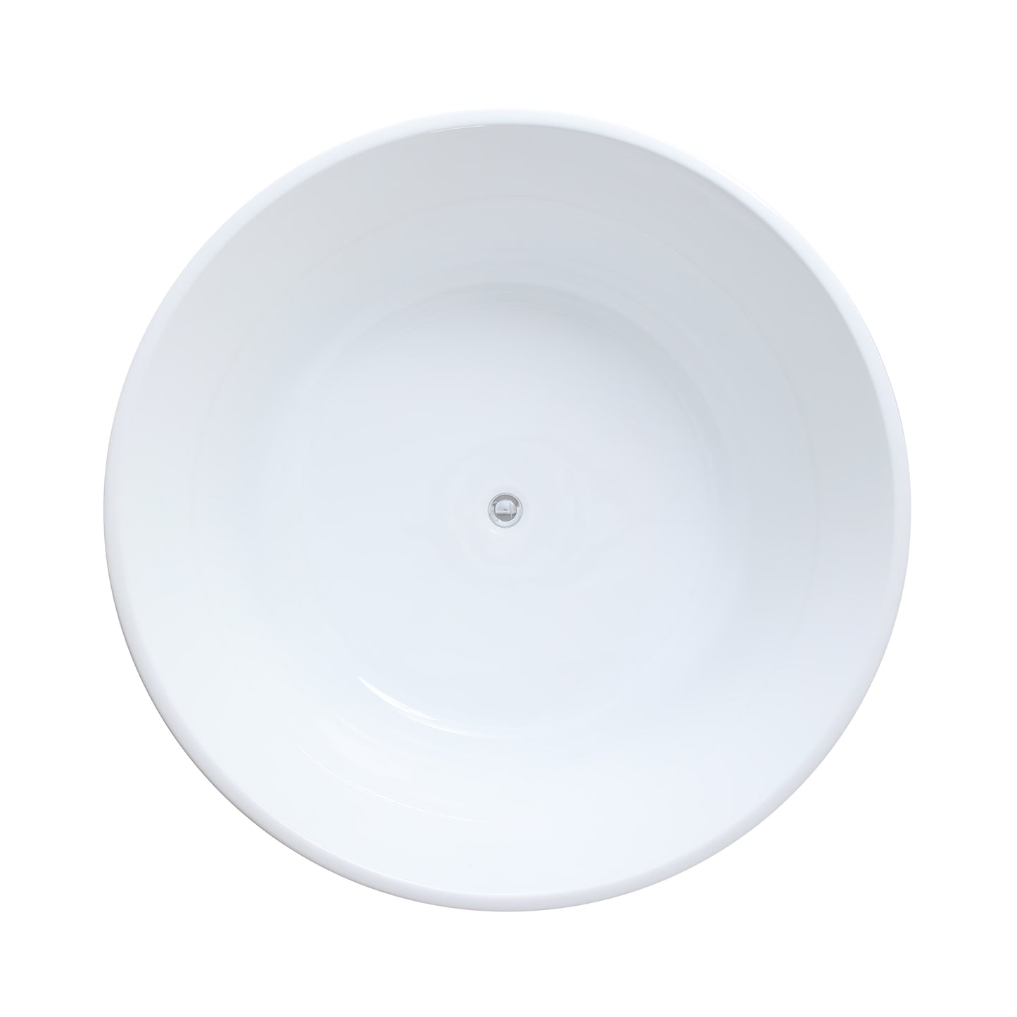 CO1280MW-OF Como Matte White Round Free Standing Bathtub