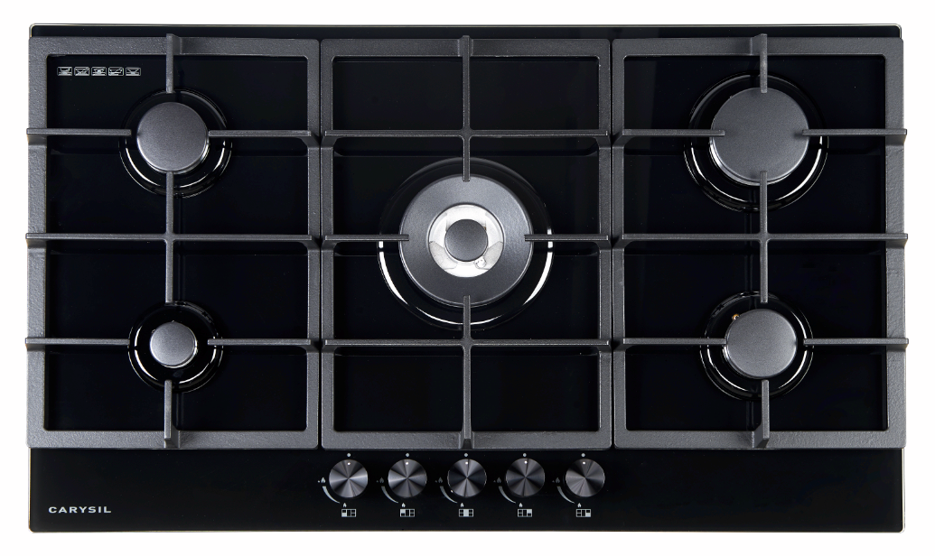CY-GH905BL Black Glass Black Built In Cooktop