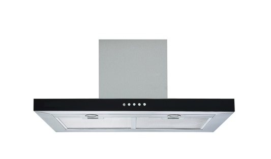 CY-RH603P Black Glass Black T-Shape Wall Mounted Rangehood