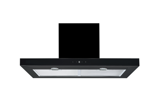 CY-RH605T Black painted housing Black T-Shape Wall Mounted Rangehood