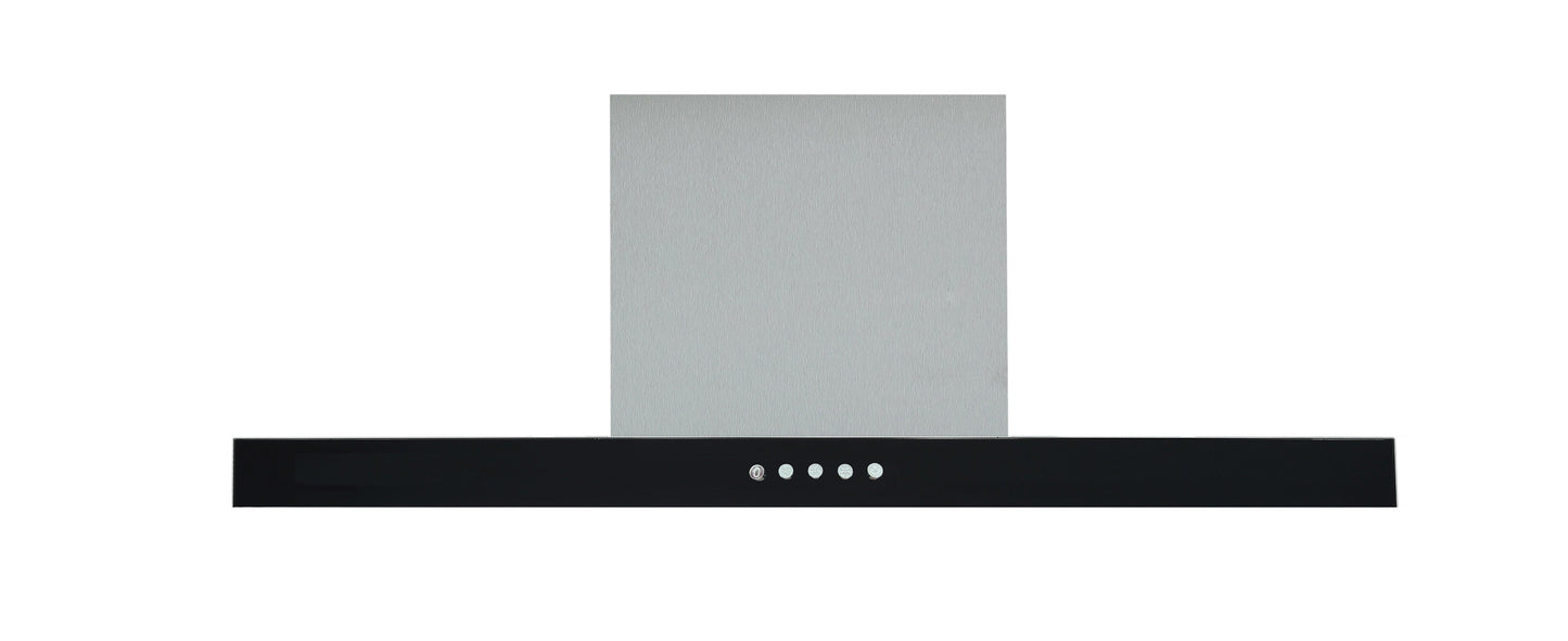 CY-RH903P Brushed Black T-Shape Wall Mounted Rangehood