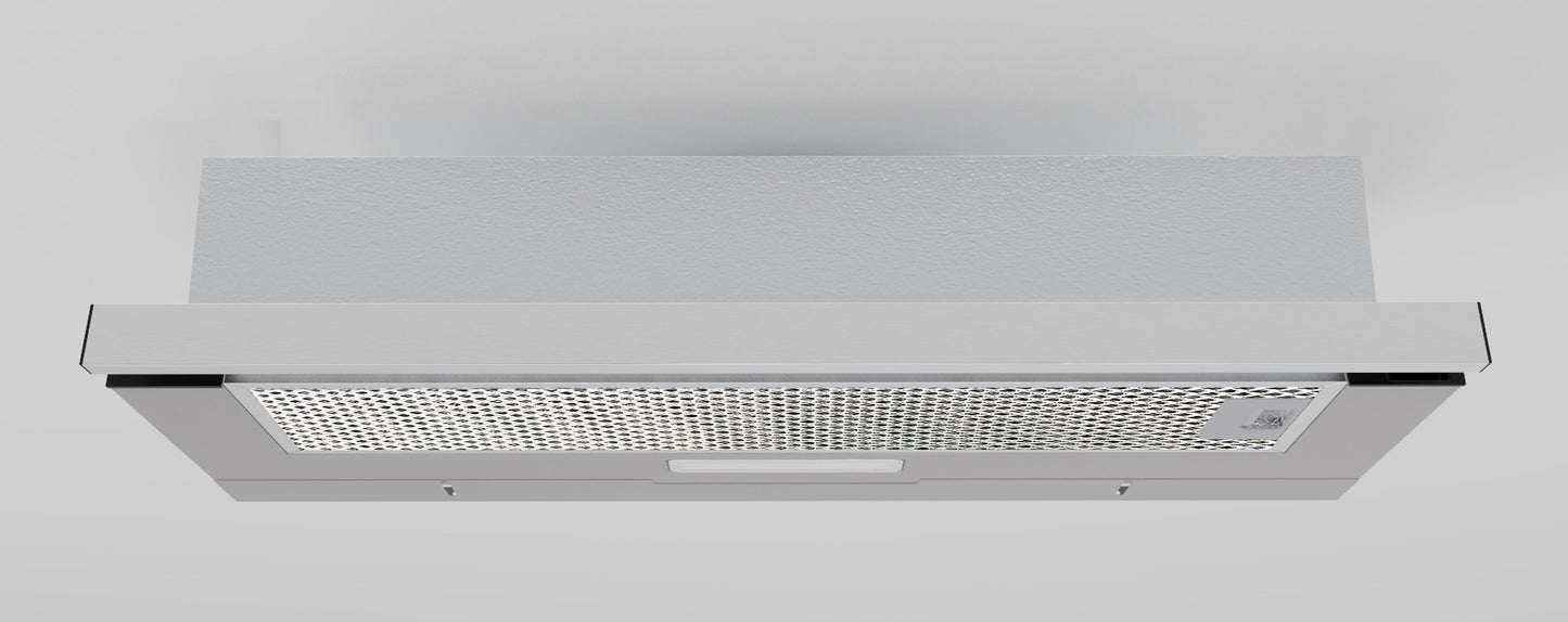 CY-TE09 Brushed Silver Built In Rangehood