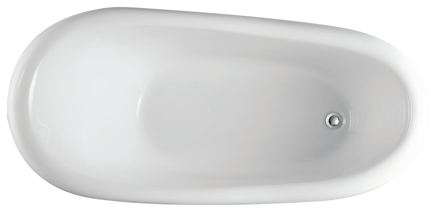 ESBT1500 Espada Gloss White Free Standing Bathtub