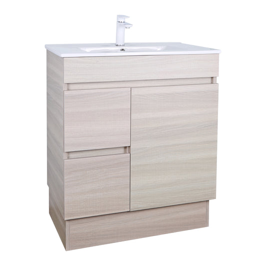 EV73LL-OAK Evie Wood Grain Oak Free Standing Vanity