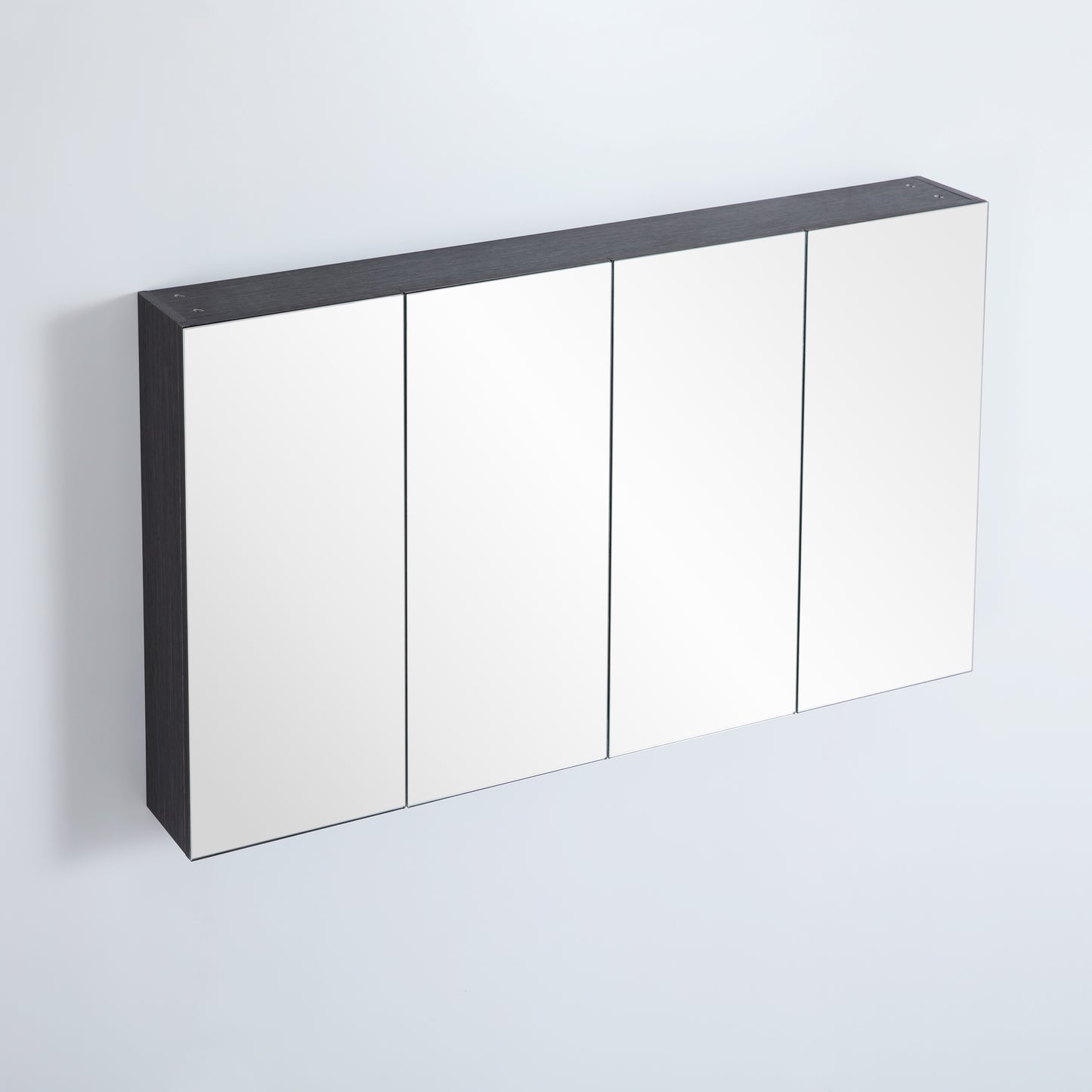 EVSC150-DB Evie Dark Brown Rectangular Wall Mounted Shaving Cabinet