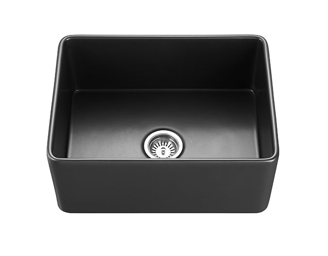 FCS600MB Chelsea Matte Black Rectangular Farmhouse Sink