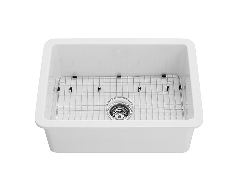 FCS677GW Camden Gloss White Rectangular Top/Undermount Sink