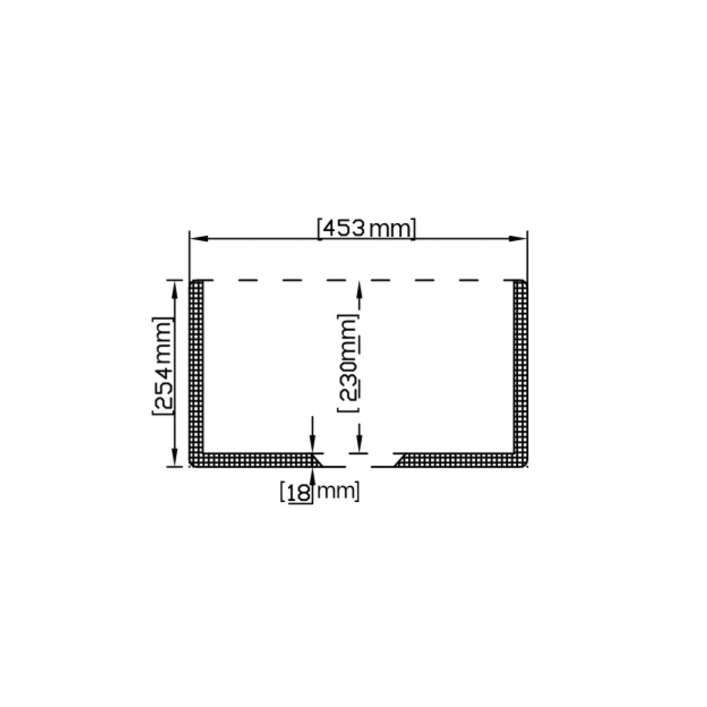 FCS758MB Kensington Matte Black Rectangular Sink