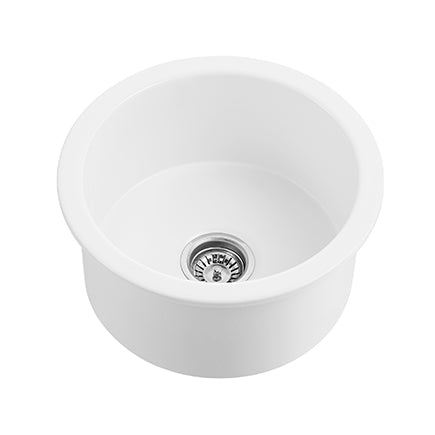 FCSR470GW Camden Gloss White Round Top/Undermount Sink