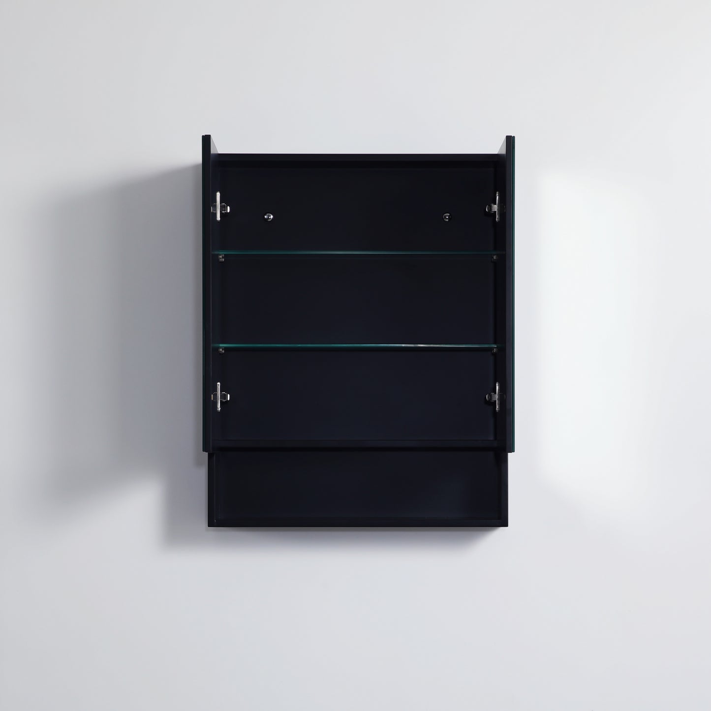 FMBSV600 Fremantle Matte Black Rectangular Wall Mounted Shaving Cabinet