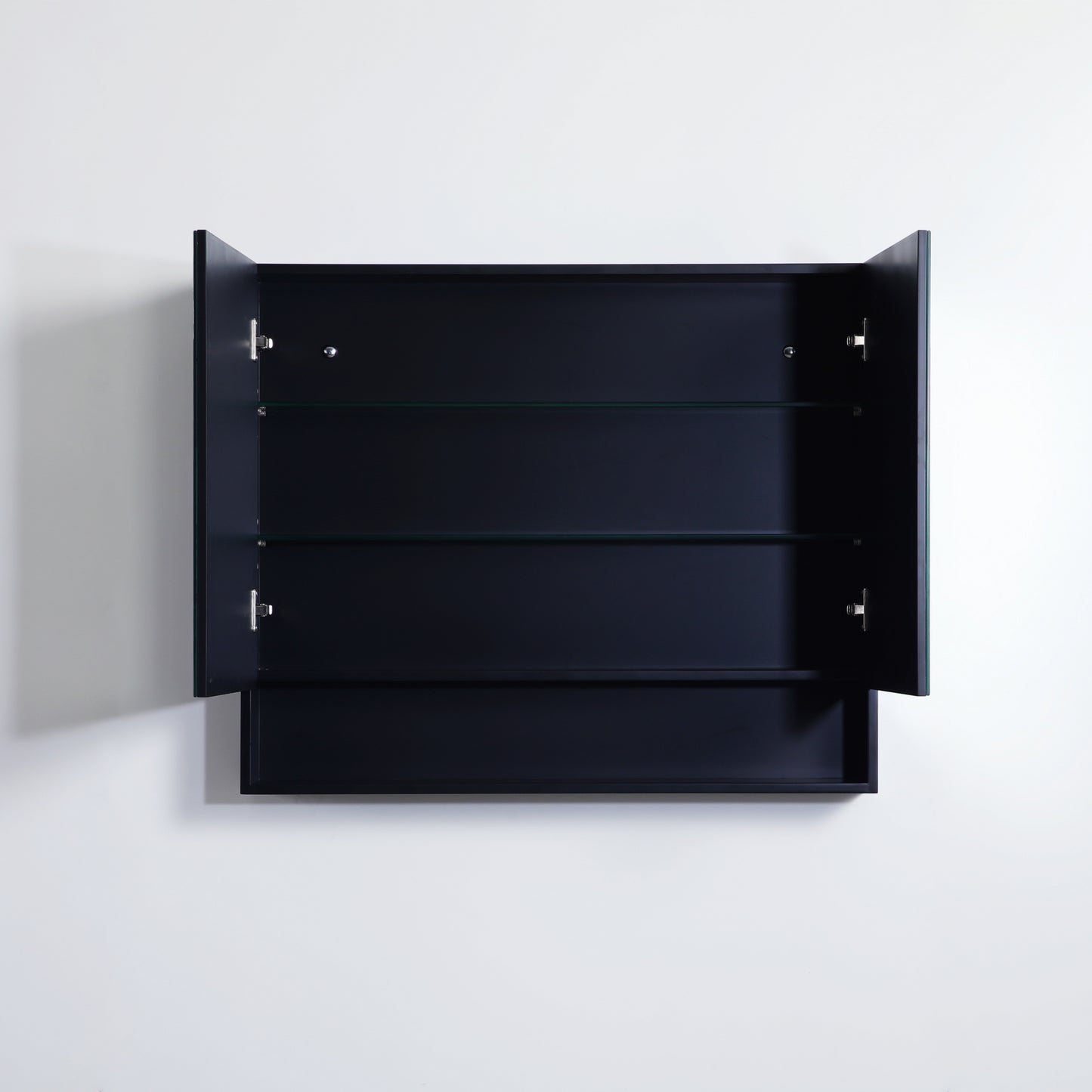 FMBSV900 Fremantle Matte Black Rectangular Wall Mounted Shaving Cabinet