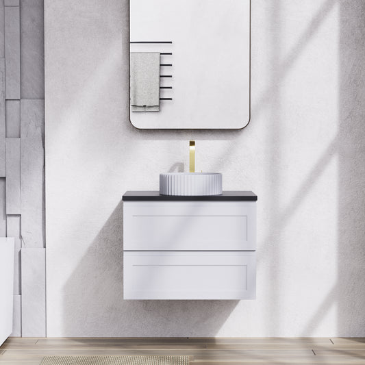 FMW750WH Fremantle Matte White Rectangular Wall hung Vanity