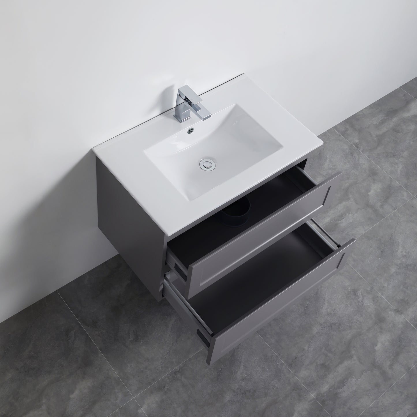 FMW750WH Fremantle Matte White Rectangular Wall hung Vanity