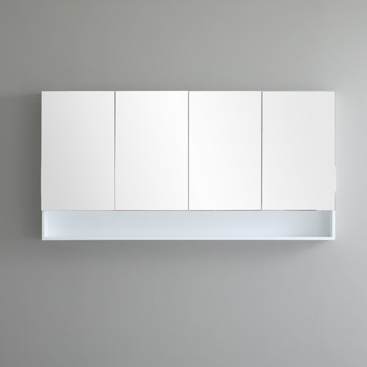 FMWSV1500 Fremantle Matte White Wall Mounted Shaving Cabinet
