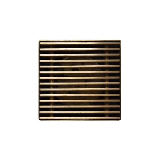 GGSFD Gold Gold Square Floor-mounted Floor Drain