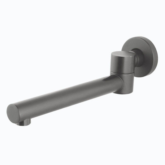 GM0004.BS Polished Gun Metal Grey Round Wall Mounted Spout