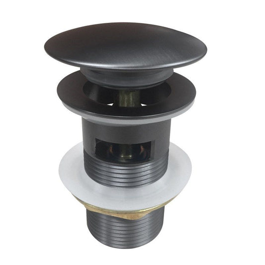 GM004.PUW Matte Gun Metal Grey Mushroom Pop Up Waste