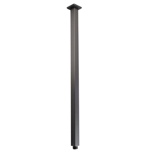 GM0106.SA Brushed Gunmetal Grey Square Ceiling Mount Shower Arm