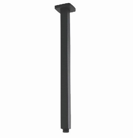 GM0117.SA Matte Gunmetal Grey Square Ceiling Mount Shower Arm