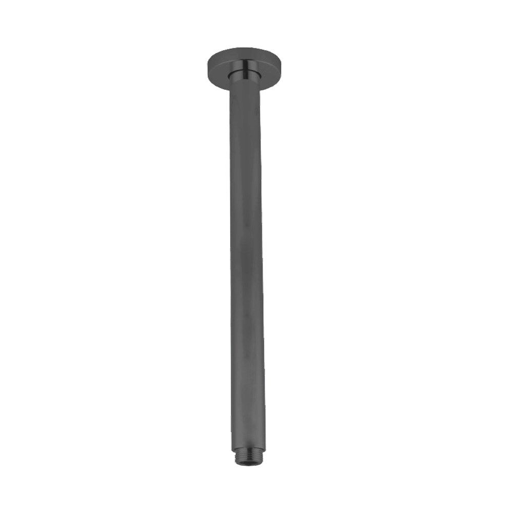 GM0120.SA Matte Gunmetal Grey Round Ceiling Mount Shower Arm